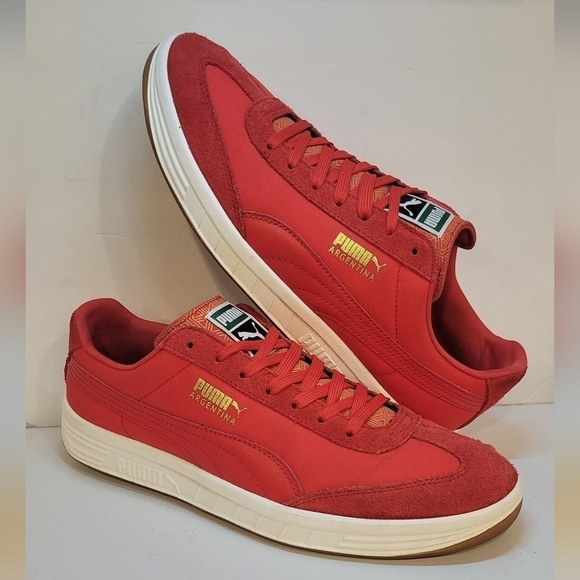 Puma Classic Red Suede Argentina Eco Ortholite Men's Shoes size 13 - Picture 1 of 10